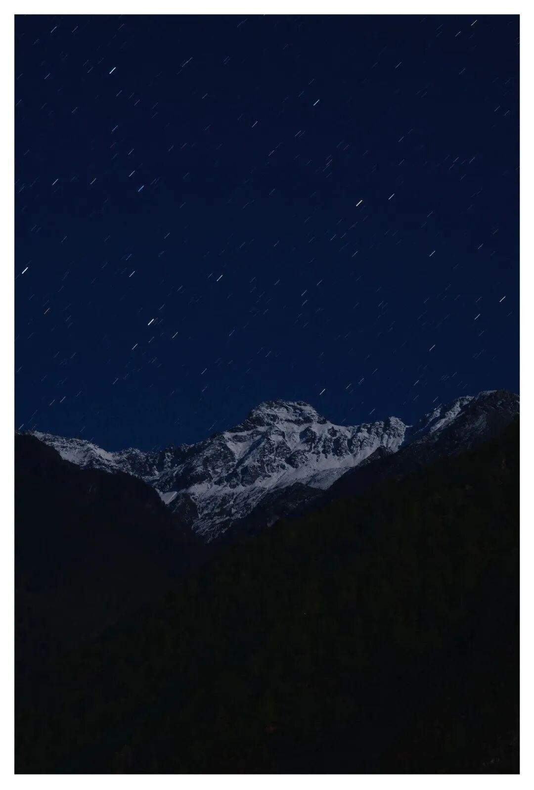 梅里 · 星空与雪山